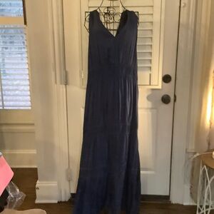 Dolan Navy Maxi Dress Anthropologie Petites